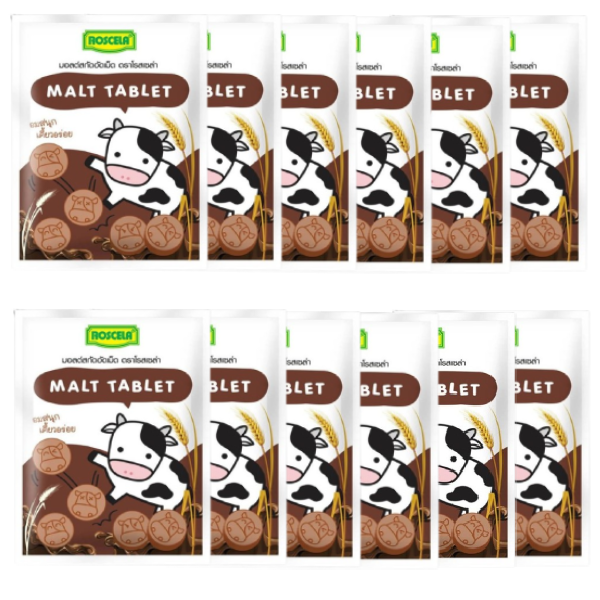 Roscela Malt Extract Tablets 15g - Pack of 12