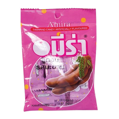 Amira Tamarind Candy 28.8g - Pack of 12 Bags, Delicious Sweet and Sour Treats