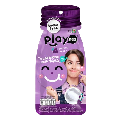 Playmore Grape Menthol Candy Sachets - 12g (Pack of 12)