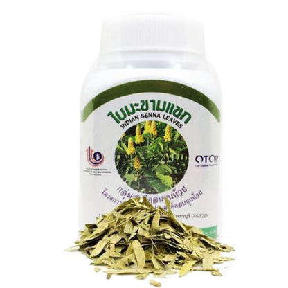 Duangporn Indian Senna & Cassia Leaves - Natural Constipation & Worm Relief, 100 Capsules