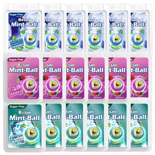 Botan Mint Balls Pack of 18 – Breath Freshener & Cool Mint Lozenges