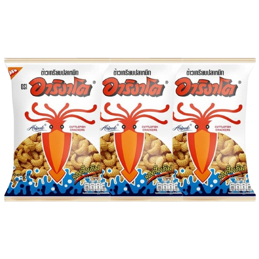 Arigato Squid Crackers - Original Flavor 50g (Pack of 3)