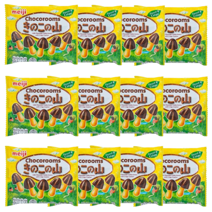 Meiji Chocorooms Chocolate Flavor 21g - Pack of 12