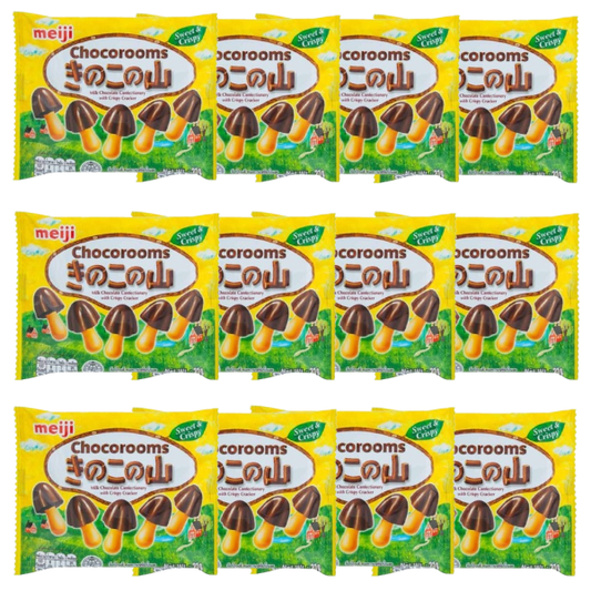 Meiji Chocorooms Chocolate Flavor 21g - Pack of 12
