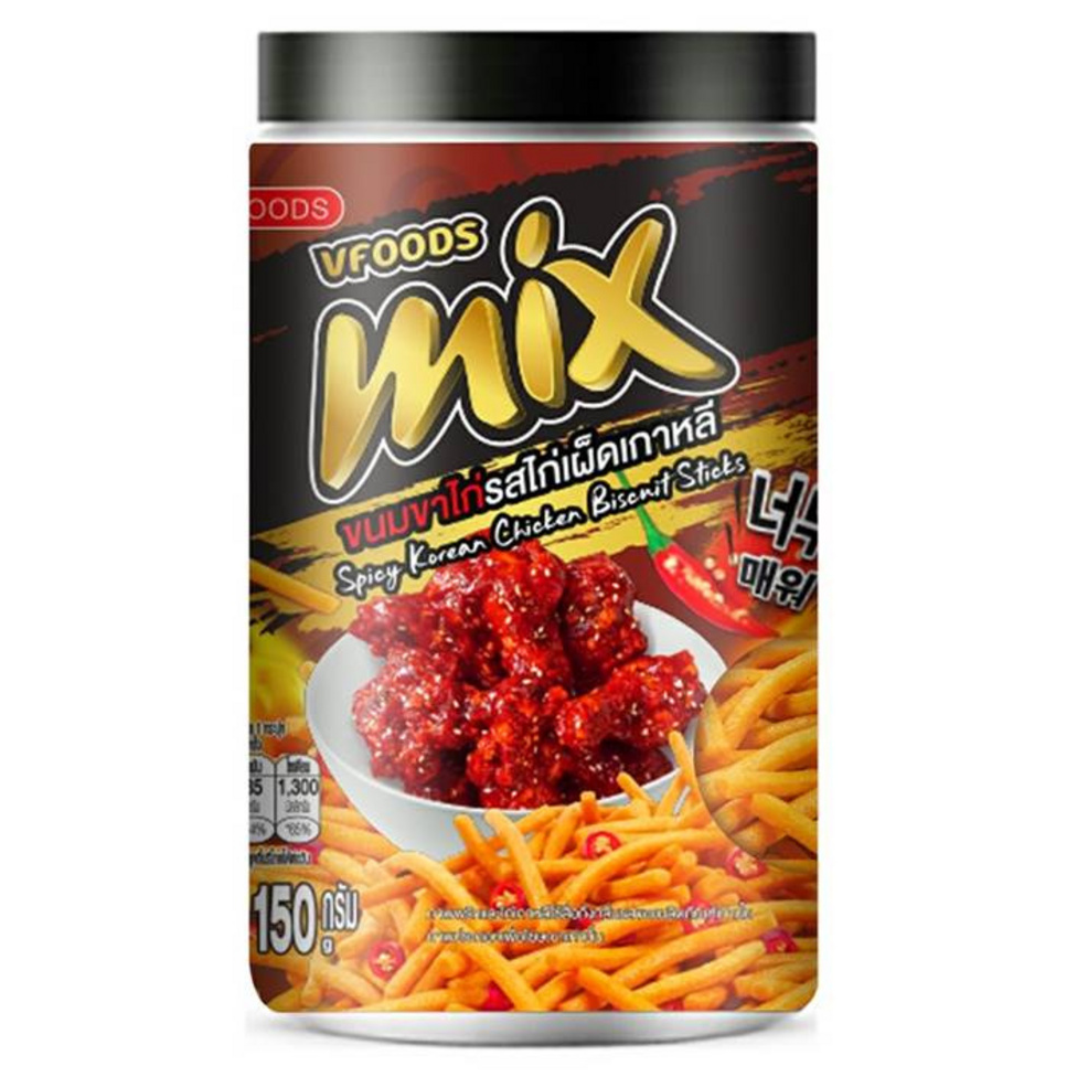 VFoods Mix Korean Spicy Chicken Leg Snacks 150g - Flavorful and Crispy