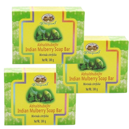 Abhaibhubejhr Noni Soap Bar 100g - Pack of 3 - Made in Thailand