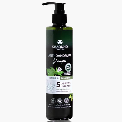 Khaokho Talaypu 5 Leaves Essence Anti-Dandruff Shampoo 240ml - Natural Relief for Flakes and Itching