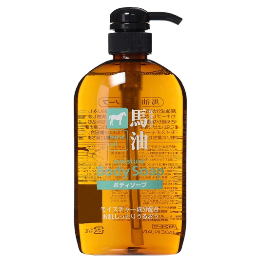Kumano Horse Oil Moisturizing Body Soap 600ml - Hydrating & Nourishing