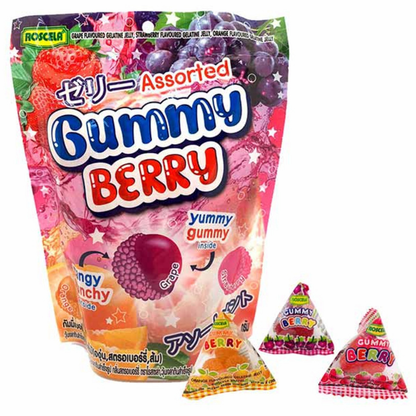 Roscela Gummy Berry Mixed Fruit Flavour 39g (Pack of 3)