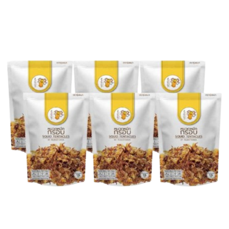 Rungthana Crispy Squid Tentacles - 15g Pack (Set of 6)