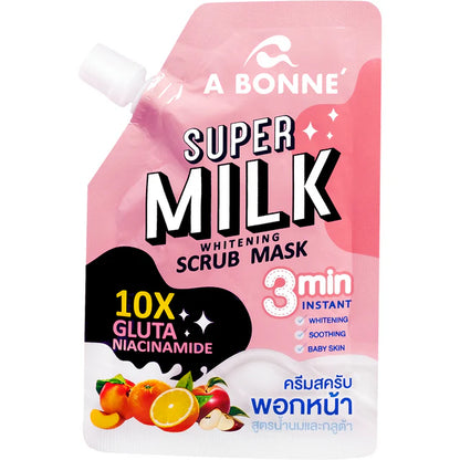 A Bonne' - Supermilk Whitening Scrub Mask 30g. (Pack of 3)