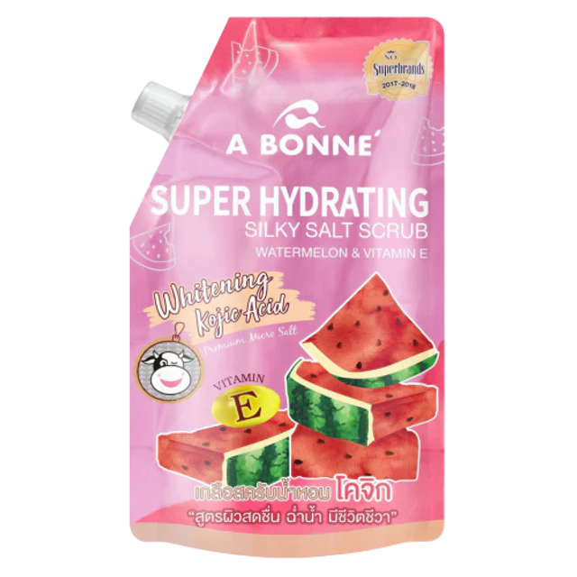 A Bonne' - Super Hydrating Silky Salt Scrub Watermelon & Vitamin E 350ml.