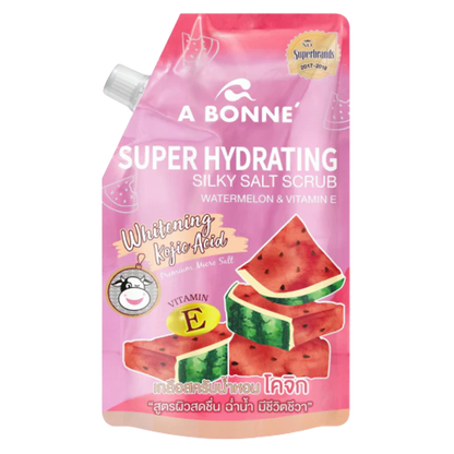 A Bonne' - Super Hydrating Silky Salt Scrub Watermelon & Vitamin E 350ml.