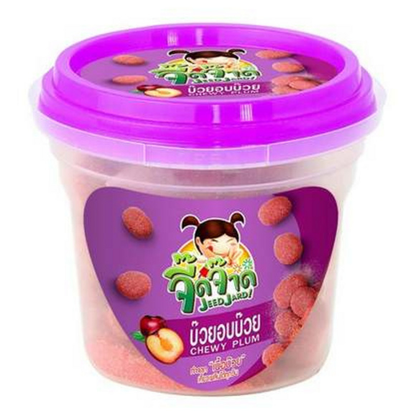Jeedjad Plum Snack – 40g x 6 Packs, Authentic Thai Dried Fruit