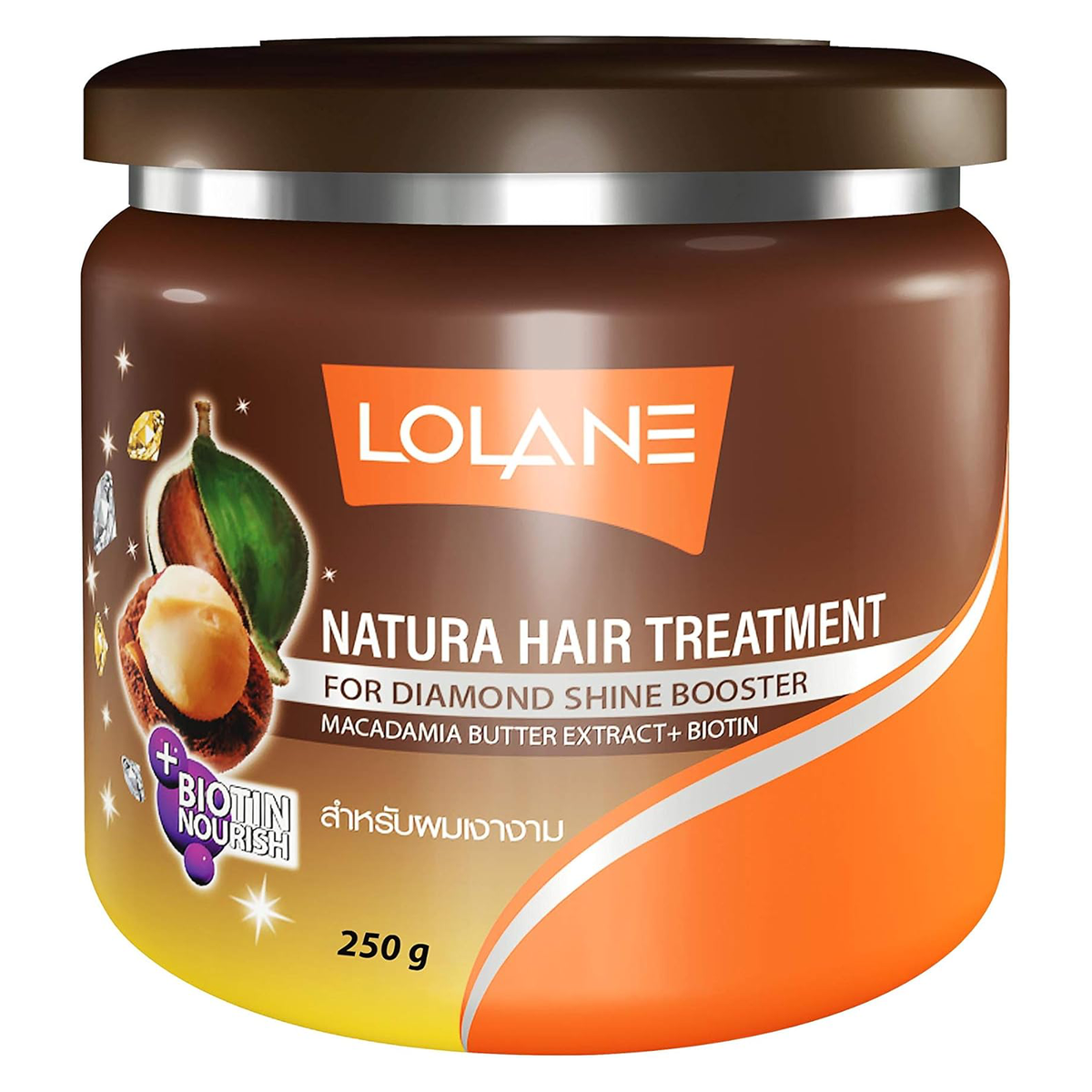 Lolane Natura Hair Treatment Cream for Intense Shine and Moisture 250g