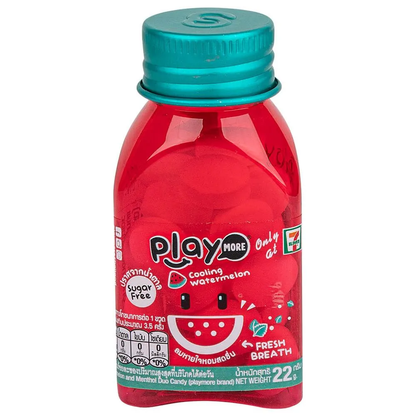 Playmore Watermelon & Menthol Candy Bottle 22g - Pack of 6
