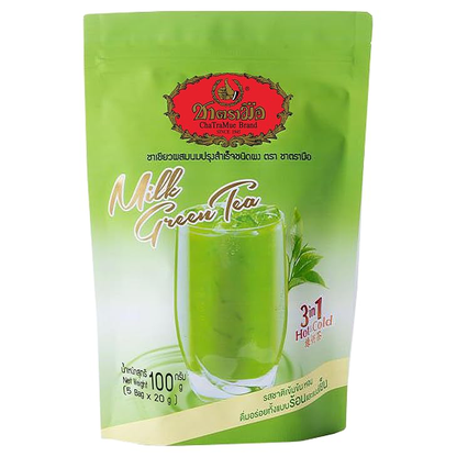Cha Tra Mue 3-in-1 Green Tea Powder - 100g (5 x 20g Packs)