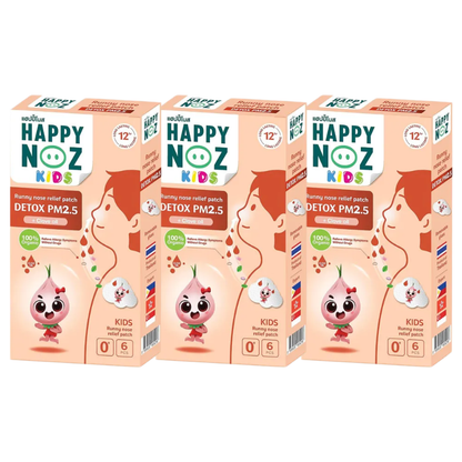 Happy Noz Kids Orange Formula Pack of 3 x 6 Patches – Natural Respiratory Support
