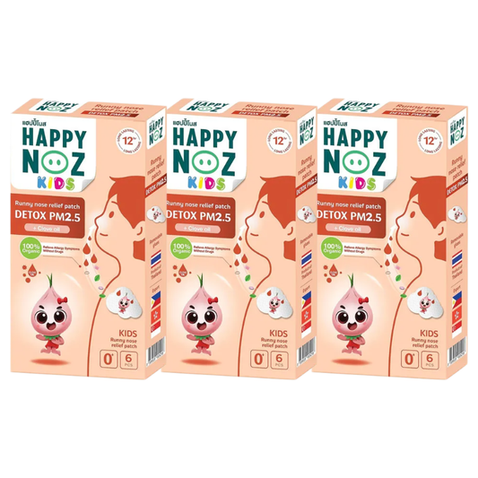 Happy Noz Kids Orange Formula Pack of 3 x 6 Patches – Natural Respiratory Support