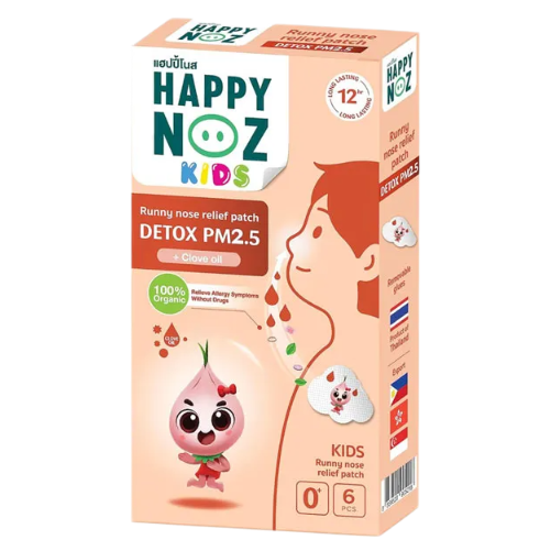 Happy Noz Kids Orange Formula Pack of 3 x 6 Patches – Natural Respiratory Support