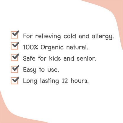 Happy Noz Kids Orange Formula Pack of 3 x 6 Patches – Natural Respiratory Support