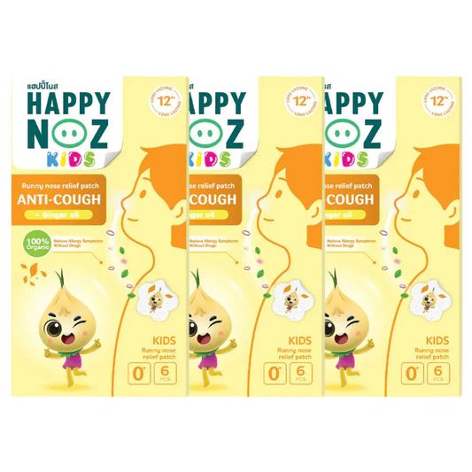 Happy Noz Kids Ginger Flavored Supplement – Pack of 3 x 6 Patches