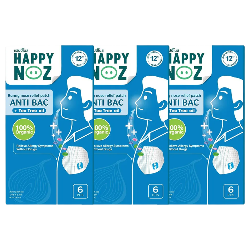 Happy Noz Adult Blue Fragrance Patches - Pack of 3 x 6 Pieces