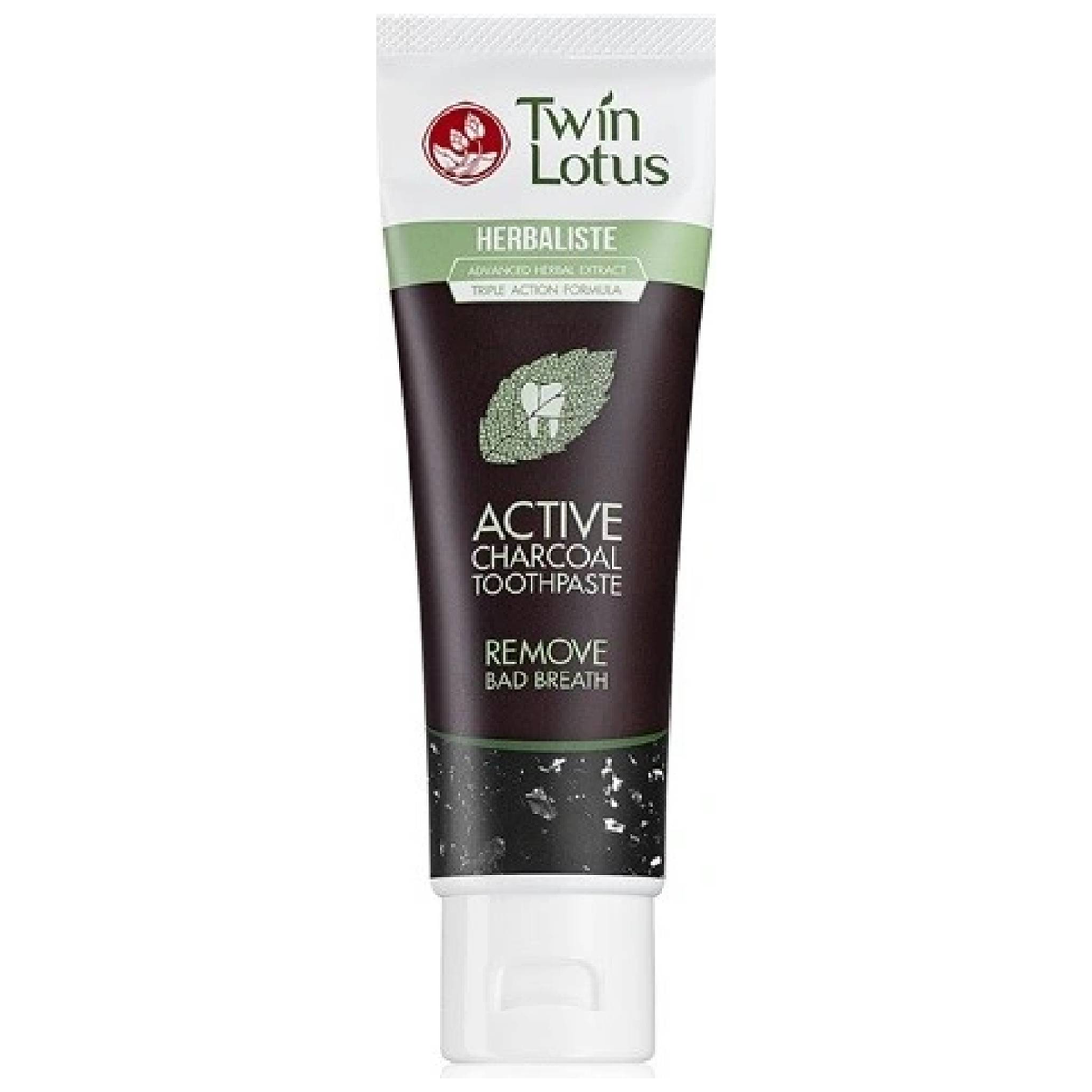 Twin Lotus Activated Charcoal Toothpaste 150g - Made in Thailand