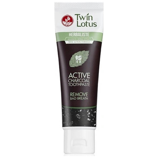 Twin Lotus Activated Charcoal Toothpaste 150g - Made in Thailand