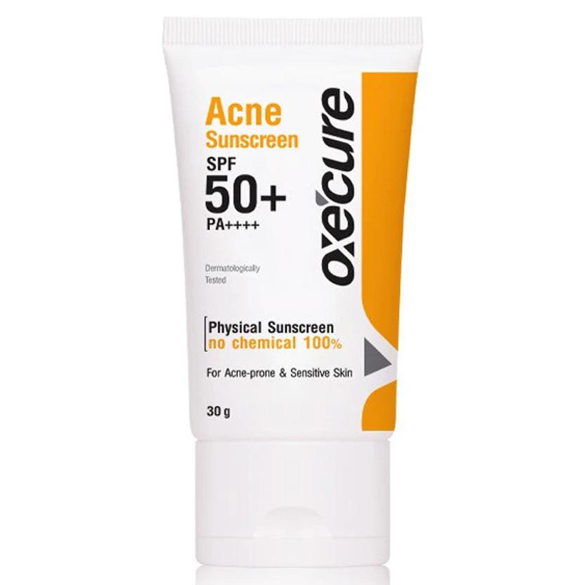 Oxe Cure Acne Sunscreen SPF 50+ PA++++ - Lightweight Gel-Cream for Sensitive & Acne-Prone Skin