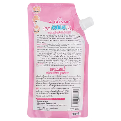 A Bonne Spa Salt & Milk Exfoliating Scrub - 350g for Brightening & Moisturizing