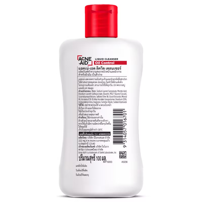 Acne-Aid Liquid Cleanser 100ml – Gentle, Effective Acne Skincare from Thailand