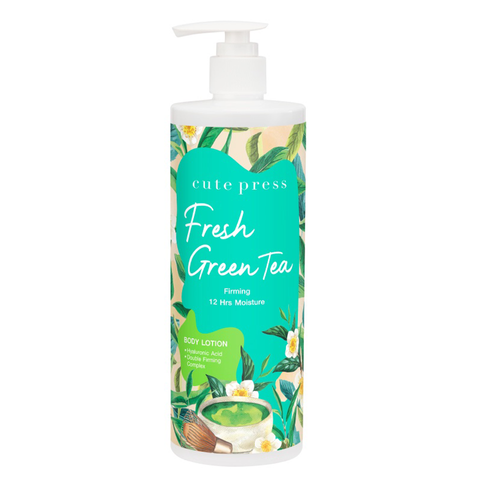 Cute Press Fresh Green Tea Firming Body Lotion 490ml - Nourish & Tighten Your Skin