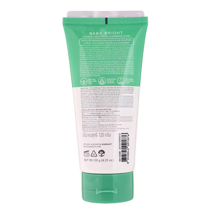 Baby Bright Acne Clearing & Treatment Cleansing Foam 120g