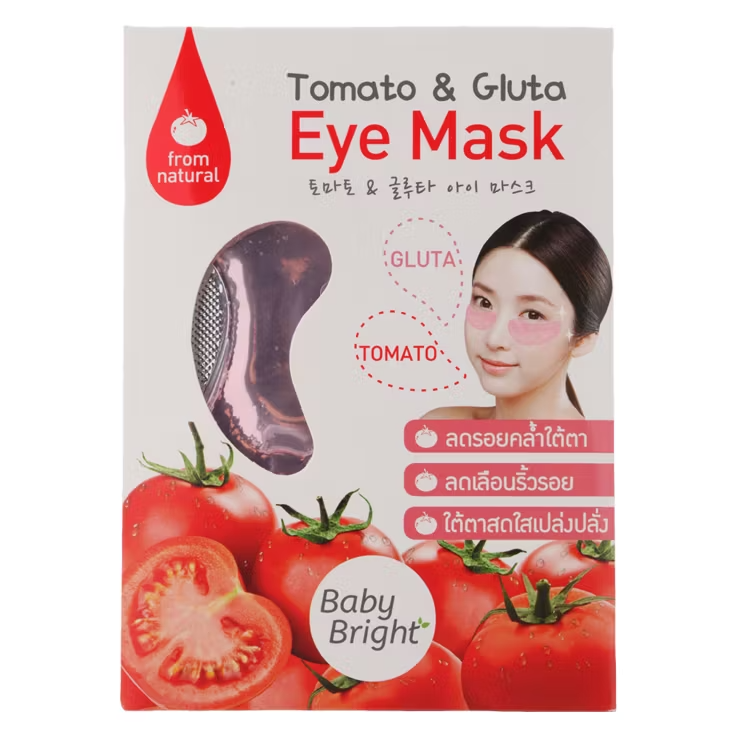 Baby Bright Tomato & Gluta Under-Eye Mask – 2.5g, Pack of 3 Pairs