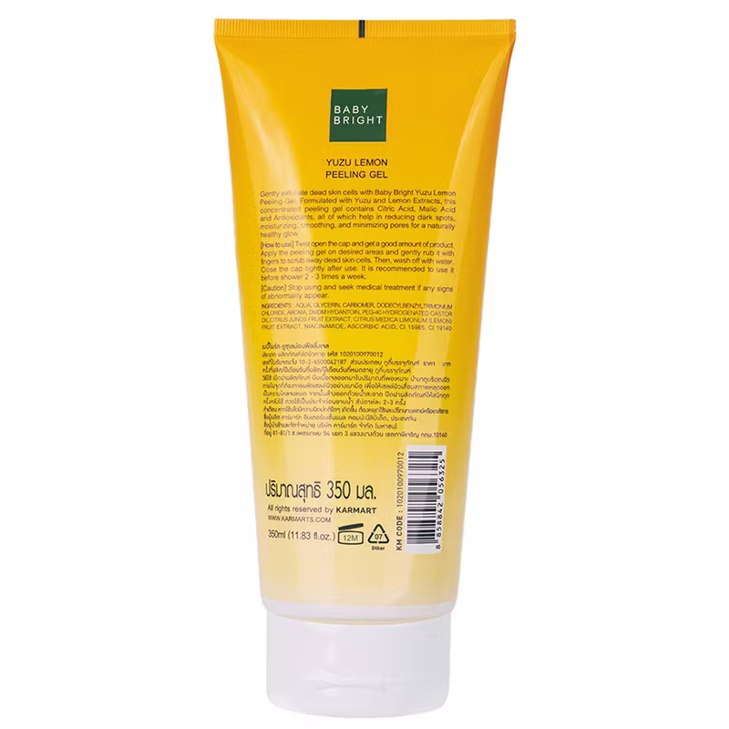 Baby Bright Yuzu Lemon Peeling Gel 350ml – Gentle Exfoliation & Brightening