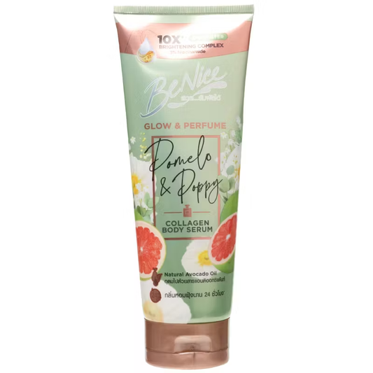 BeNice Glow & Perfume Collagen Body Serum – Pomelo & Poppy, 170ml