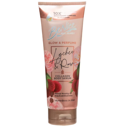 BeNice Glow & Perfume Lychee & Rose Collagen Body Serum - 170ml