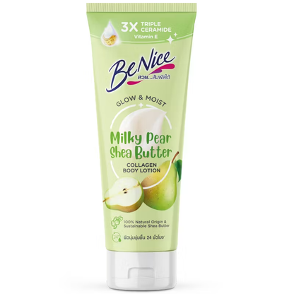 BeNice Glow & Moist Milky Pear Shea Butter Collagen Body Lotion 170ml