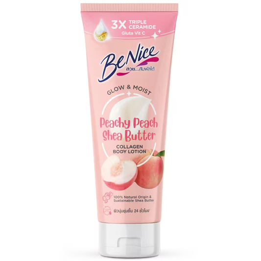 BeNice Glow & Moisturize Peachy Peach Shea Butter Collagen Body Lotion 170ml