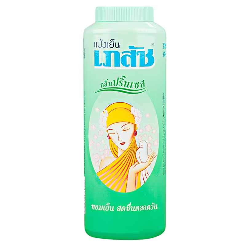 Bheasaj Cooling Talc Powder with Princess Scent - 200g | Made in Thailand
