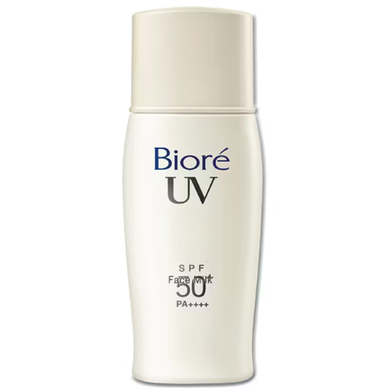 Biore UV Perfect Face Milk SPF50+ PA+++ - 30ml, Lightweight & Oil-Control Sunscreen