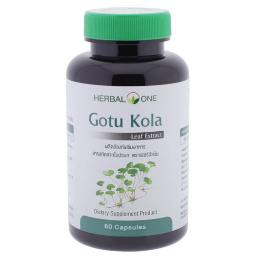 Herbal One Gotu Kola Leaf Extract – 60 Capsules for Brain & Skin Health
