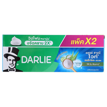 Darlie Baking Soda & Cold-Pressed Coconut Oil Toothpaste 140g – Pack of 2