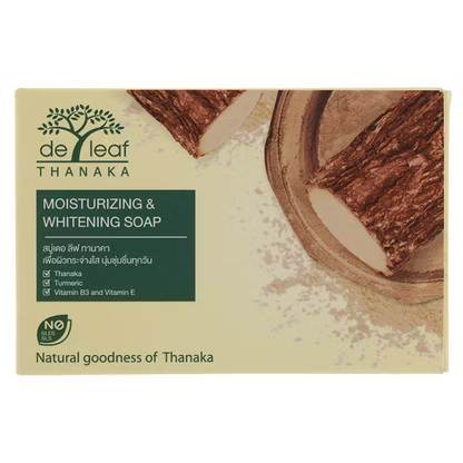 De Leaf Thanaka Moisturizing & Brightening Soap 100g