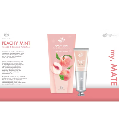 Dentamate Peach Mint Herbal Extract Toothpaste 70g – Fresh Breath & Protection