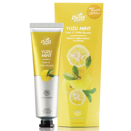 Dentamate Yuzu Mint Herbal Extract Toothpaste 70g – Long-Lasting Freshness & Natural Whitening