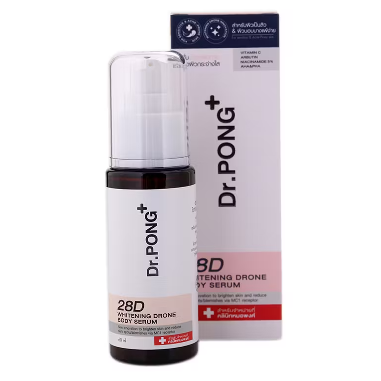 Dr.PONG 28D Whitening Drone Body Serum 60ml - Brightening & Hydrating Formula