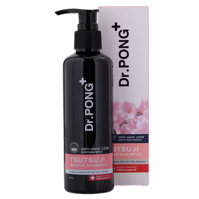 Dr. PONG Tsutsuji Gentle Shampoo 200ml – Nourishing Hair Loss Treatment