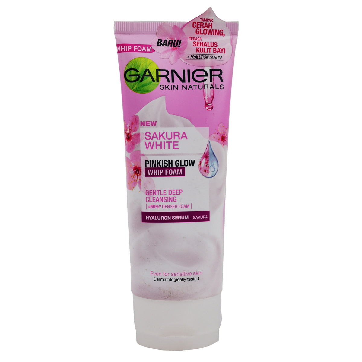 Garnier Sakura White Pinkish Glow Whip Foam - Gentle Deep Cleansing 100ml